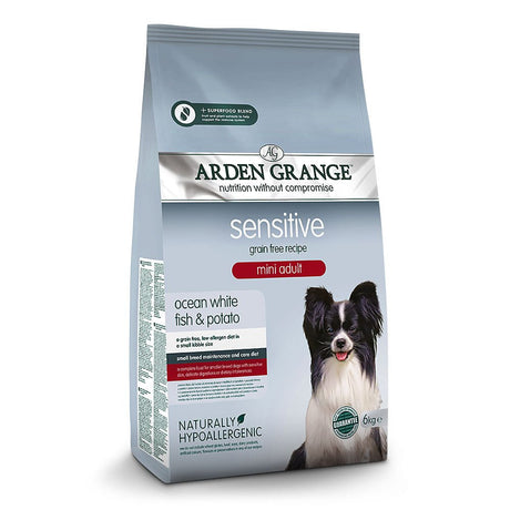 Arden Grange Mini Adult Dog Sensitive Grain Free Fish & Potato Dry Food, Arden Grange, 6 kg