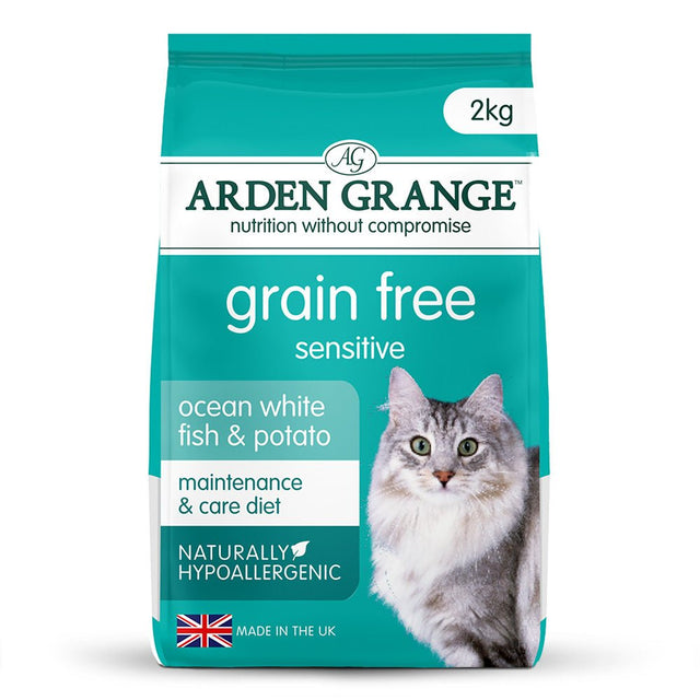 Arden Grange Sensitive Adult Cat Grain Free Fish & Potato - 6 x 2kg, Arden Grange,