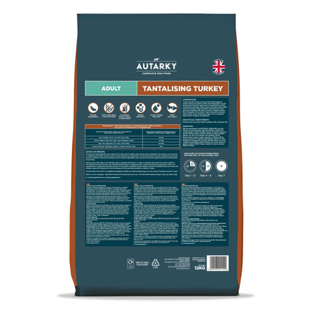 Autarky Adult Turkey Grain Free Dog Food, Autarky, 12 kg