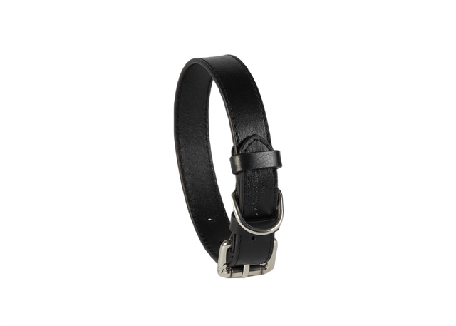Baker & Bray Black Eco Friendly Leather Dog Collar, Baker & Bray, XS