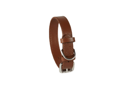 Baker & Bray Brown Eco Friendly Leather Dog Collar, Baker & Bray, XS