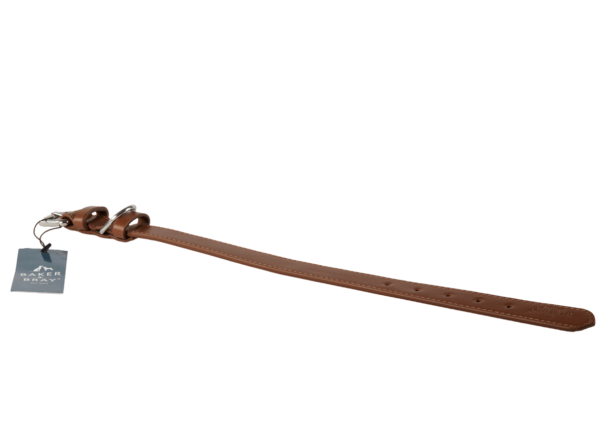 Baker & Bray Brown Eco Friendly Leather Dog Collar, Baker & Bray, XS