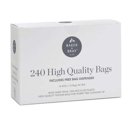 Baker & Bray Eco Friendly Dog Poop Bags, Baker & Bray, 240 Bags