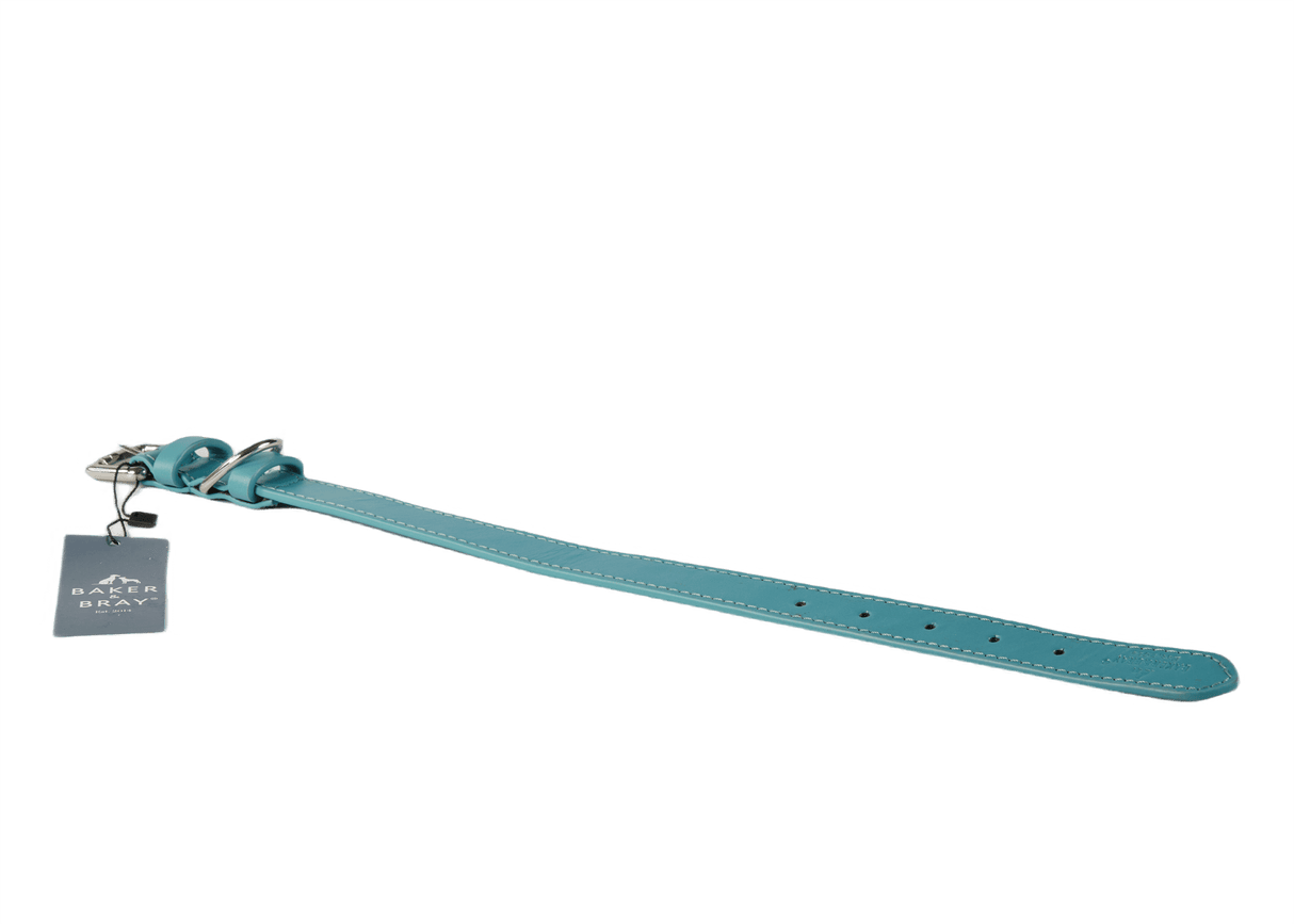 Baker & Bray Lagoon Eco Friendly Leather Dog Collar, Baker & Bray, XS