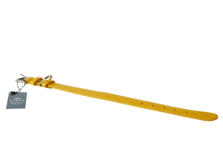 Baker & Bray Lemon Eco Friendly Leather Dog Collar, Baker & Bray, XS