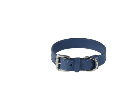 Baker & Bray Navy Eco Friendly Leather Dog Collar, Baker & Bray, XS