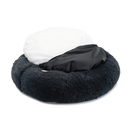 Baker & Bray The Donut - Dark Grey Eco Friendly Luxury Calming Donut Dog Bed, Baker & Bray, Large (100cm)