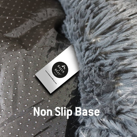 Baker & Bray The Donut - Dark Grey Eco Friendly Luxury Calming Donut Dog Bed, Baker & Bray, Large (100cm)