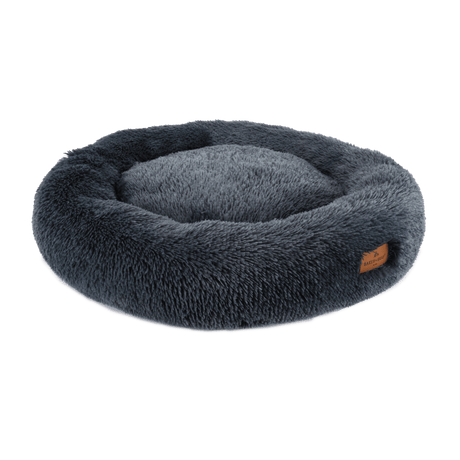 Baker & Bray The Donut - Dark Grey Eco Friendly Luxury Calming Donut Dog Bed, Baker & Bray, Large (100cm)
