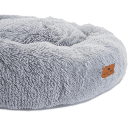 Baker & Bray The Donut - Light Grey Eco Friendly Luxury Calming Donut Dog Bed, Baker & Bray, Large (100cm)