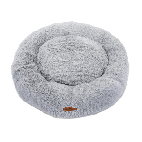 Baker & Bray The Donut - Light Grey Eco Friendly Luxury Calming Donut Dog Bed, Baker & Bray, Large (100cm)