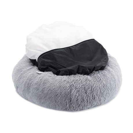 Baker & Bray The Donut - Light Grey Eco Friendly Luxury Calming Donut Dog Bed, Baker & Bray, Large (100cm)