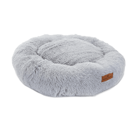 Baker & Bray The Donut - Light Grey Eco Friendly Luxury Calming Donut Dog Bed, Baker & Bray, Large (100cm)