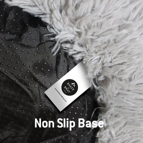 Baker & Bray The Donut - Light Grey Eco Friendly Luxury Calming Donut Dog Bed, Baker & Bray, Large (100cm)