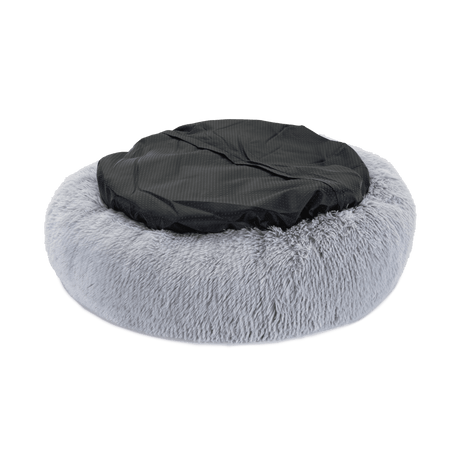 Baker & Bray The Donut - Light Grey Eco Friendly Luxury Calming Donut Dog Bed, Baker & Bray, Large (100cm)
