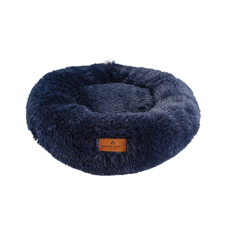 Baker & Bray The Donut - Navy Eco Friendly Luxury Calming Donut Dog Bed, Baker & Bray, Small (60cm)