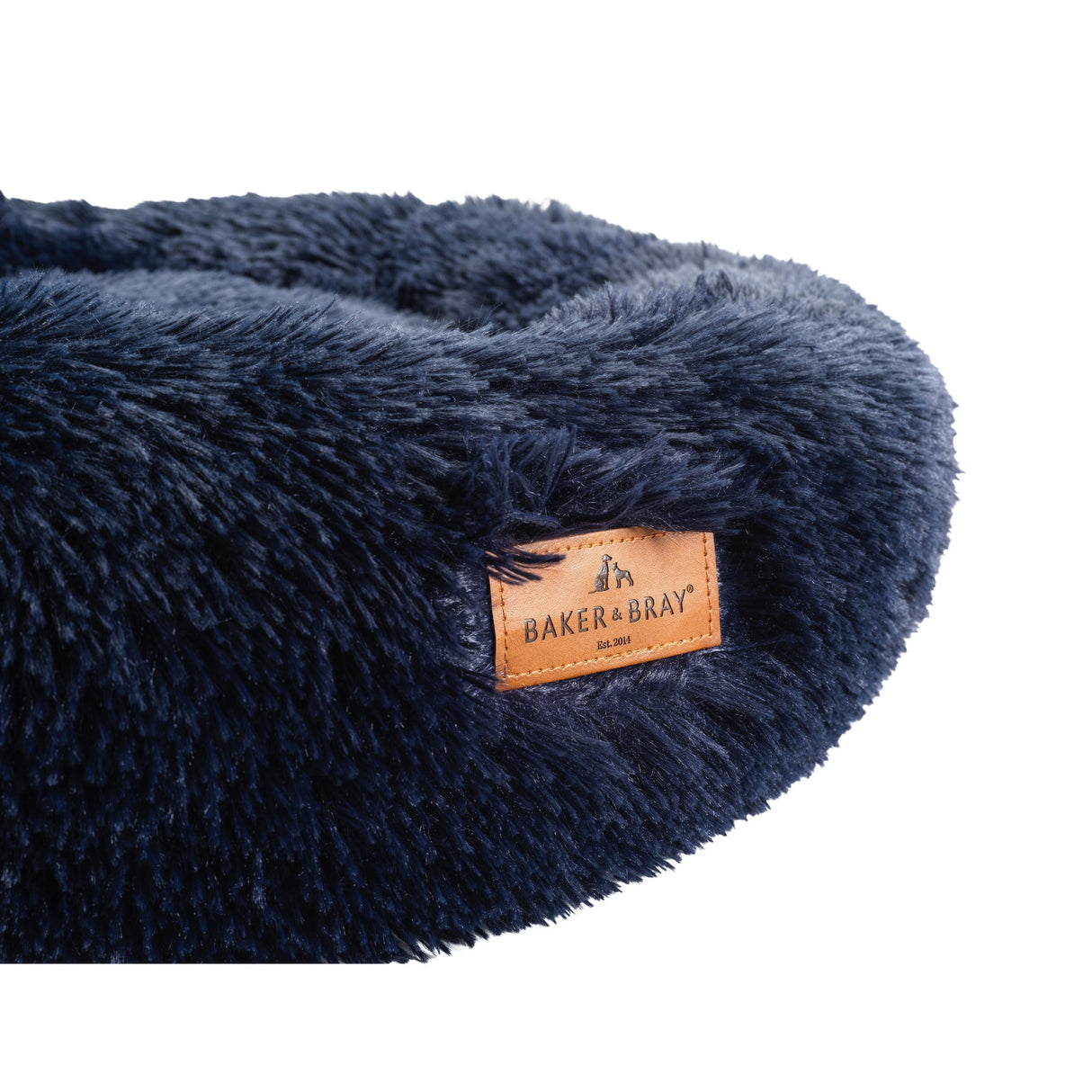 Baker & Bray The Donut - Navy Eco Friendly Luxury Calming Donut Dog Bed, Baker & Bray, Small (60cm)