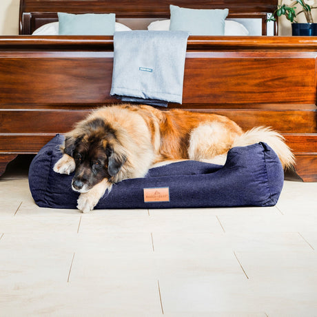 Baker & Bray The Ultimate - Navy Blue, Eco Orthopaedic Luxury Dog Bed, Baker & Bray, L (100cm)