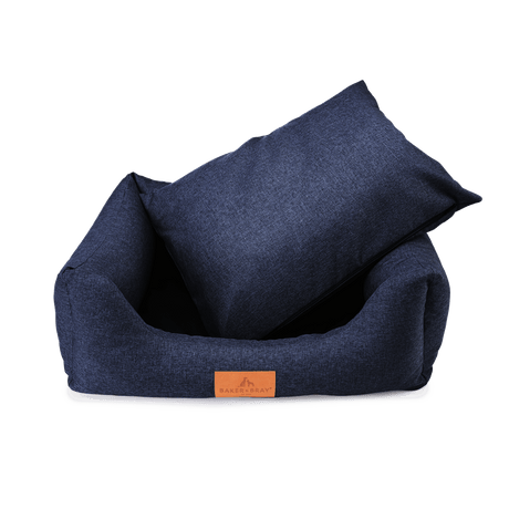 Baker & Bray The Ultimate - Navy Blue, Eco Orthopaedic Luxury Dog Bed, Baker & Bray, XL (128cm)