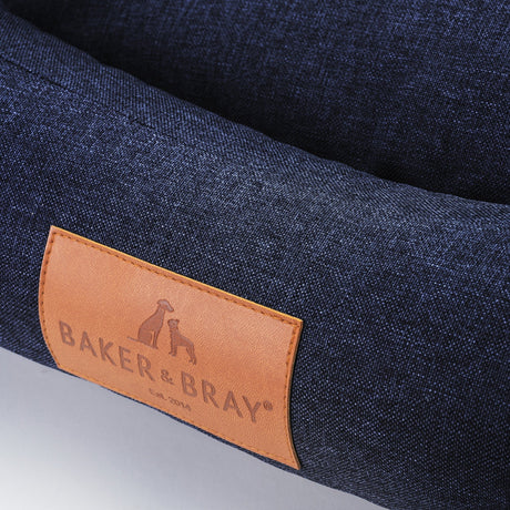 Baker & Bray The Ultimate - Navy Blue, Eco Orthopaedic Luxury Dog Bed, Baker & Bray, XL (128cm)