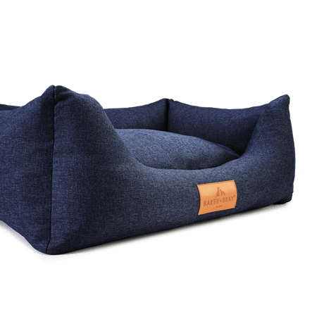 Baker & Bray The Ultimate - Navy Blue, Eco Orthopaedic Luxury Dog Bed, Baker & Bray, XL (128cm)