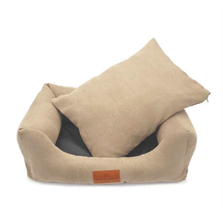 Baker & Bray The Ultimate - Oatmeal Beige, Eco Orthopaedic Luxury Dog Bed, Baker & Bray, L (100cm)