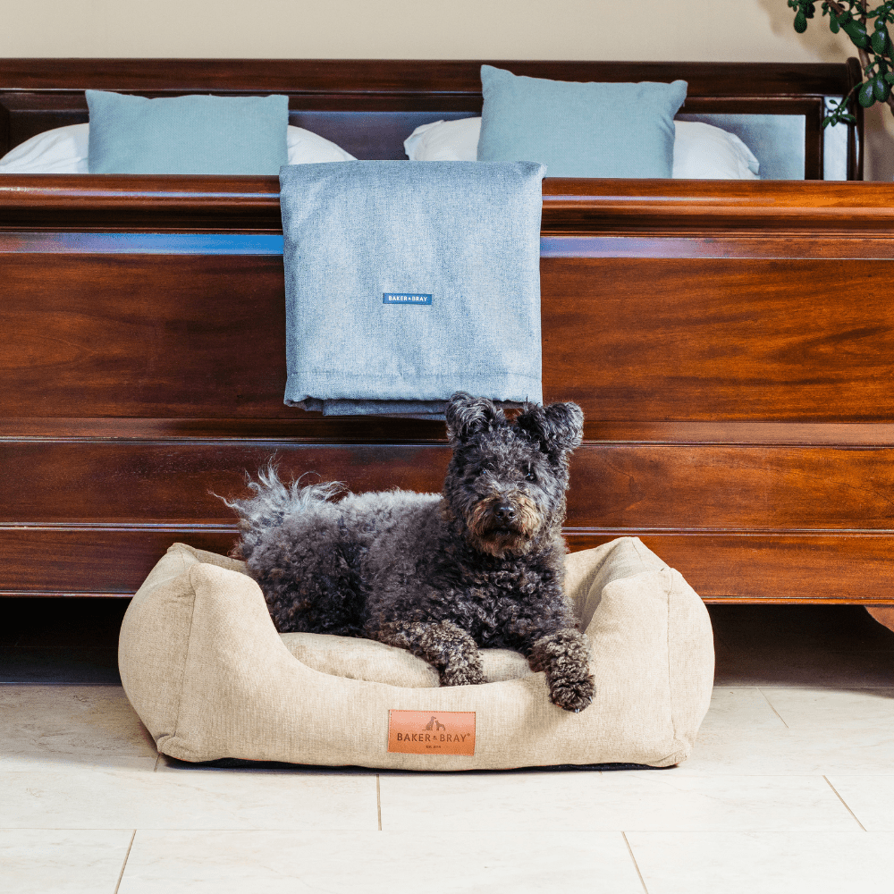 Baker & Bray The Ultimate - Oatmeal Beige, Eco Orthopaedic Luxury Dog Bed, Baker & Bray, S/M (80cm)