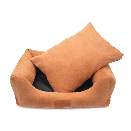 Baker & Bray The Ultimate - Peach Fuzz, Eco Orthopaedic Luxury Dog Bed, Baker & Bray, L (100cm)