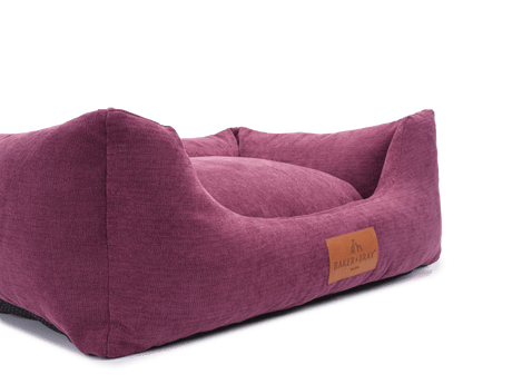 Baker & Bray The Ultimate - Rhubarb Red, Eco Orthopaedic Luxury Dog Bed, Baker & Bray, L (100cm)