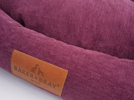 Baker & Bray The Ultimate - Rhubarb Red, Eco Orthopaedic Luxury Dog Bed, Baker & Bray, L (100cm)