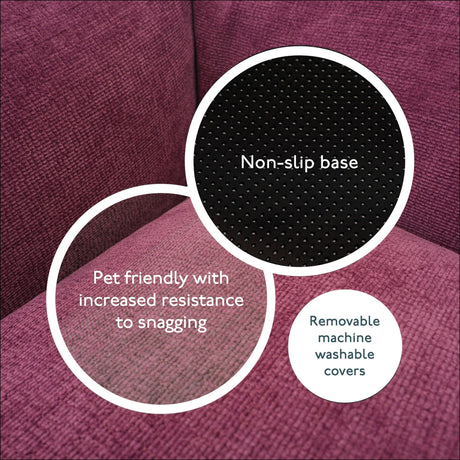 Baker & Bray The Ultimate - Rhubarb Red, Eco Orthopaedic Luxury Dog Bed, Baker & Bray, L (100cm)