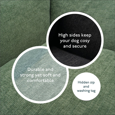 Baker & Bray The Ultimate - Sage Green, Eco Orthopaedic Luxury Dog Bed, Baker & Bray, L (100cm)