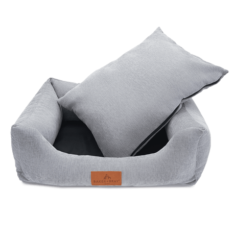Baker & Bray The Ultimate - Stone Grey, Eco Orthopaedic Luxury Dog Bed, Baker & Bray, L (100cm)