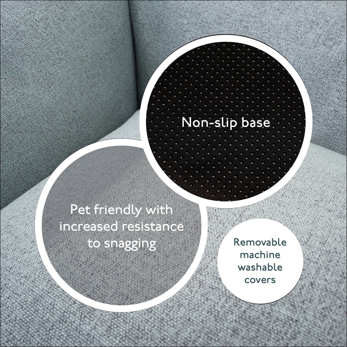 Baker & Bray The Ultimate - Stone Grey, Eco Orthopaedic Luxury Dog Bed, Baker & Bray, L (100cm)