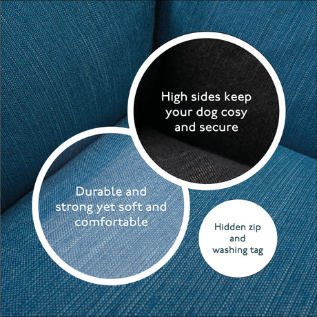 Baker & Bray The Ultimate - Teal Blue - Green, Eco Orthopaedic Luxury Dog Bed, Baker & Bray, L (100cm)