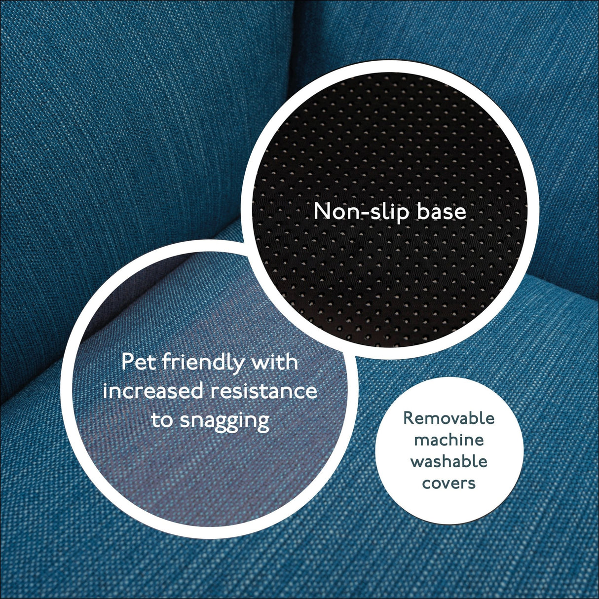 Baker & Bray The Ultimate - Teal Blue - Green, Eco Orthopaedic Luxury Dog Bed, Baker & Bray, L (100cm)