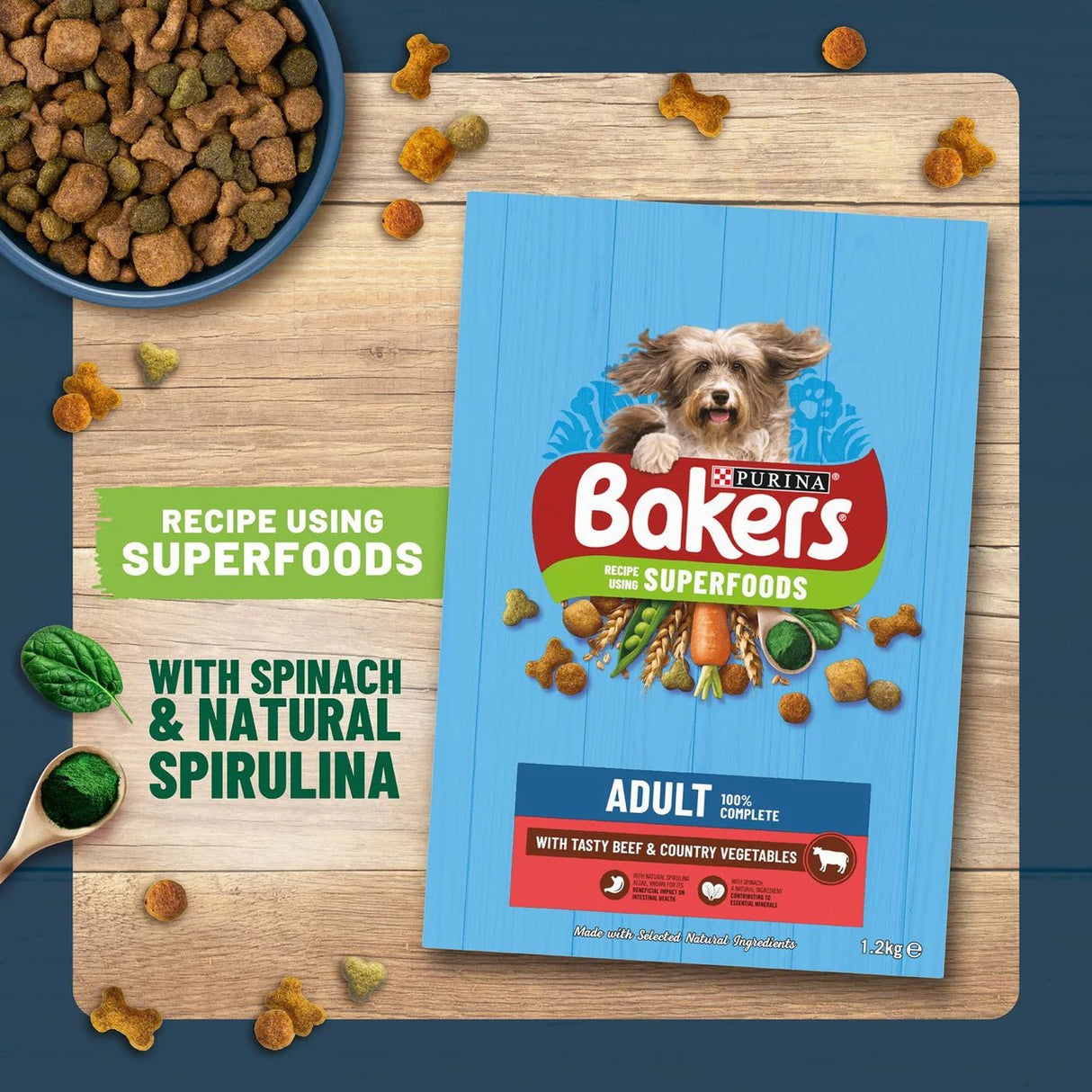 Bakers Adult Dry Dog Food Beef with Vegetables, Bakers, 14 kg