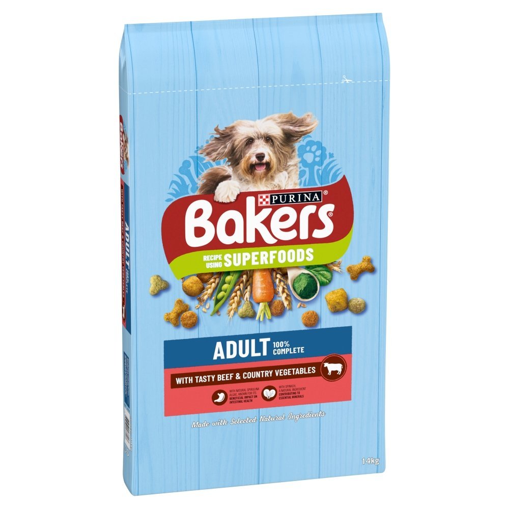 Bakers Adult Dry Dog Food Beef with Vegetables, Bakers, 14 kg