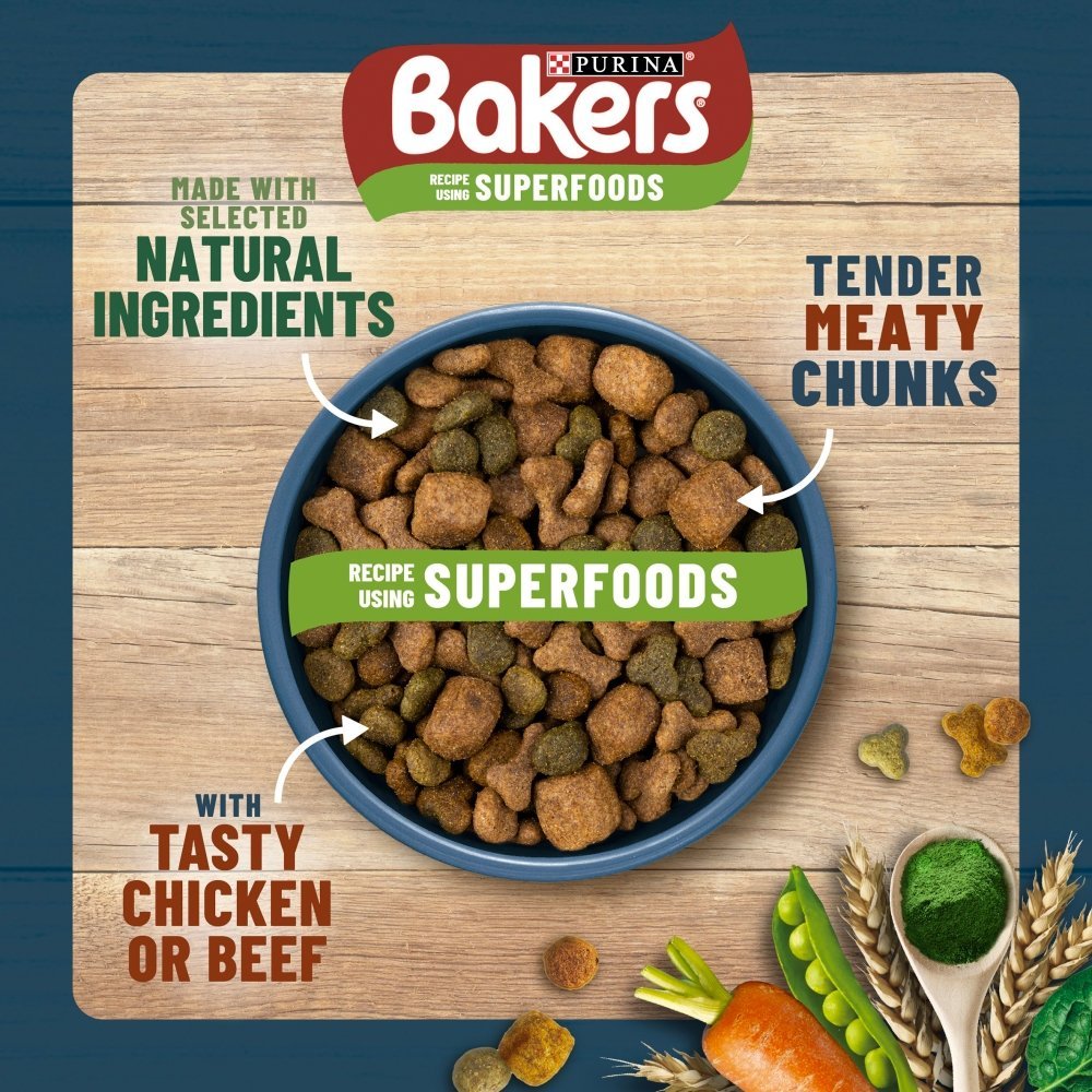 Bakers Adult Dry Dog Food Beef with Vegetables, Bakers, 14 kg