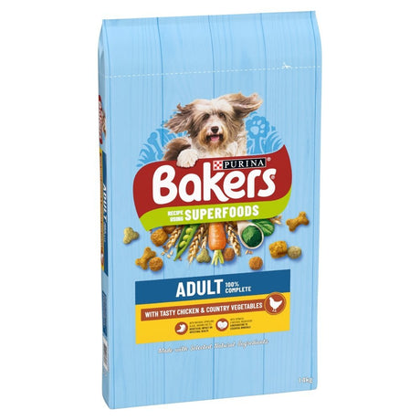 Bakers Adult Dry Dog Food Chicken with Veg, Bakers, 14 kg