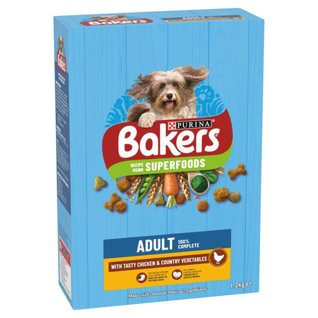 Bakers Adult Dry Dog Food Chicken with Veg, Bakers, 5 x 1.2kg