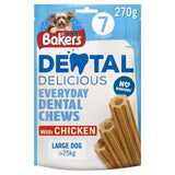 Bakers Dental Delicious Large Dog Chicken Dog Chew - 6 x Packs, Bakers,