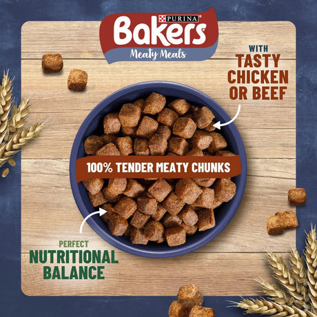 Bakers Meaty Meals with Beef Dry Dog Food, Bakers, 5 x 1kg