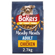 Bakers Meaty Meals with Chicken Dry Dog Food - 2.7 kg, Bakers,