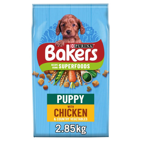 Bakers Puppy Chicken with Veg Dry Dog Food, Bakers, 2.85 kg