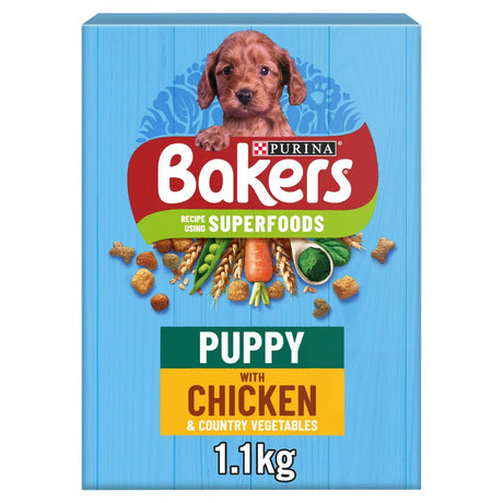 Bakers Puppy Chicken with Veg Dry Dog Food, Bakers, 5 x 1.1kg