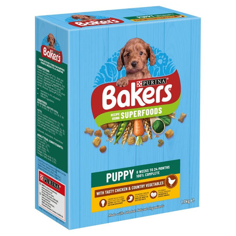 Bakers Puppy Chicken with Veg Dry Dog Food, Bakers, 5 x 1.1kg