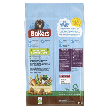 Bakers Senior Dry Dog Food Chicken & Veg, Bakers, 12.5 kg