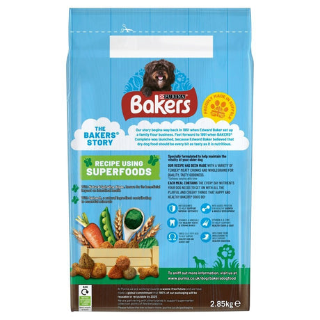 Bakers Senior Dry Dog Food Chicken & Veg, Bakers, 2.85 kg