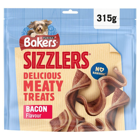 Bakers Sizzlers Bacon Dog Treats, Bakers, 3 x 315g